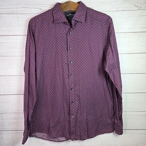 Rodd & Gunn Sports Fit Men's Long Sleeve Button Down Shirt Sz L Geometric Print
